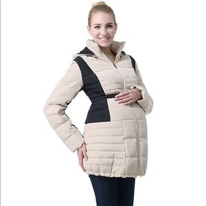 MOMO Maternity NWOT Hooded Down Coat